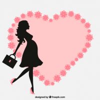 Mujer embarazada en la semana uno.